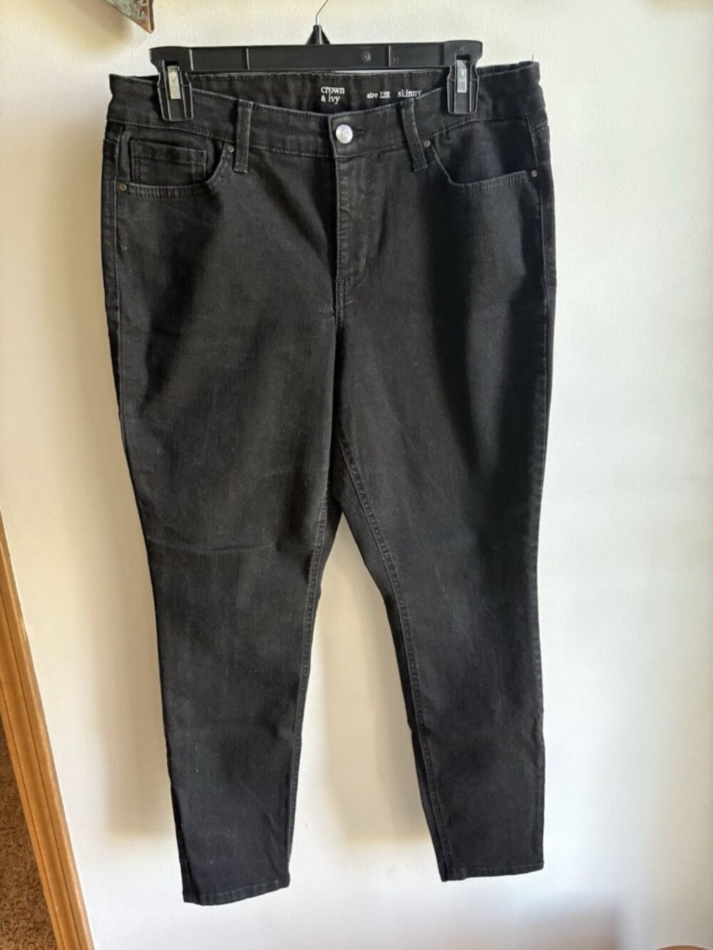 Crown & Ivy Black Skinny‎ Jeans Women's Size 12R